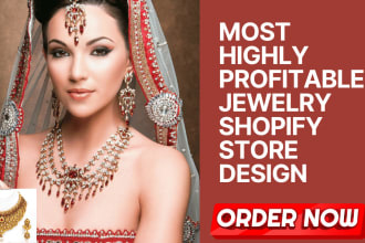 design profitable jewelry shopify store jewelry website fashion shopify store