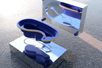 3d model molds core cavity for stamps and candles