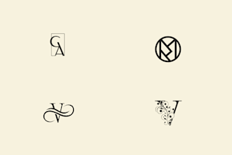 design initials monogram logo