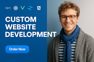 create modern websites, and web components in react, next, vue js
