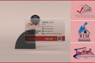 create minimalist, modern, luxury transparent business card and logo design