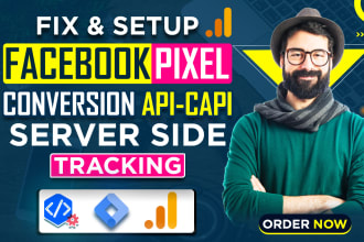 set meta facebook pixel shopify conversion api tiktok pixel gtm ga4 ads tracking