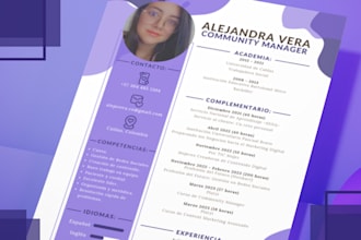 design a curriculum vitae or professional resume to help you stand out
