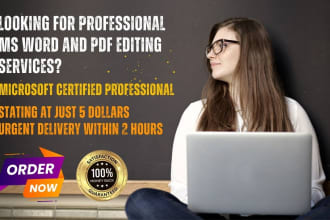 format and design microsoft ms word document and PDF