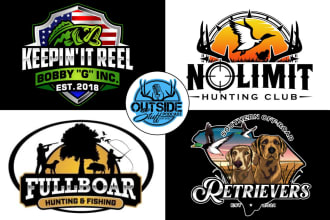 do outdoor adventure camping rv camper trailer and hunting logo