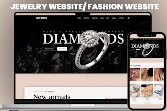create shopify jewelry website fashion shopify store wix jewelry website