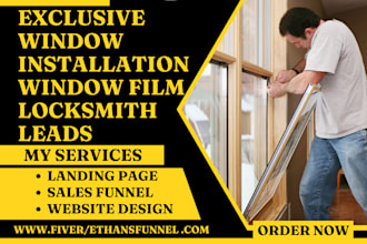 generate hot window installation window film auto glass tinting locksmith leads