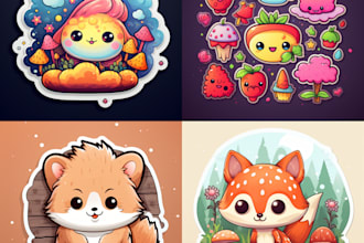 do amazing sticker, label, logo, and patch design