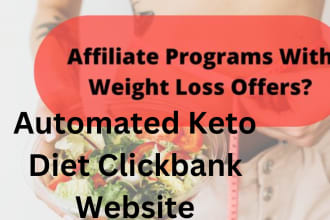 design automated keto diet website for passive income