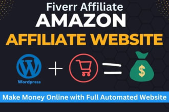 design fiverr affiliate marketing website with autopilot amazon store
