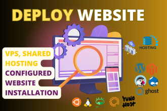 deploy your website on vps or shared hosting