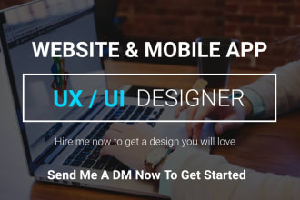 do 3d animated website UI UX design and mobile app development UI UX redesign