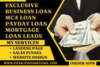 generate business loan wealth advisor mca loan mortgage loan payday loan leads