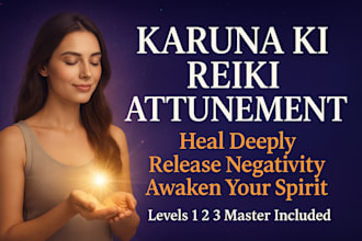 do karuna ki reiki attunement level 1, 2, 3 for healing and spiritual growth