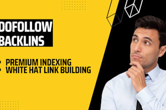 build high quality dofollow seo backlinks to your niche relevant