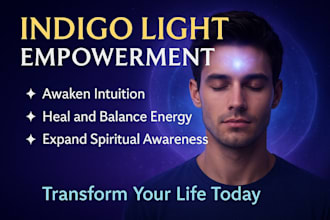 activate indigo light empowerment to awaken intuition and spiritual healing