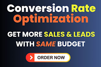 do conversion rate optimization cro audit to increase sales, leads shopify cro