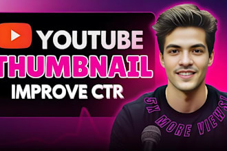 design eye catching youtube thumbnails in 3 hours