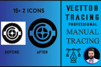 vectorize or tracing logo or icons