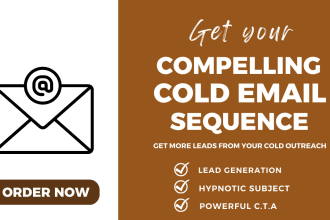 create email sequences for generating cold email leads