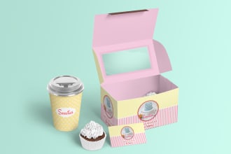design creative bakery packaging and label designs