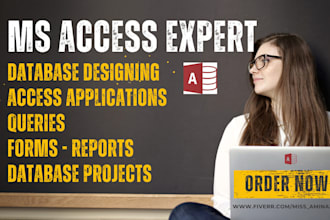 design or edit ms access database applications and projects