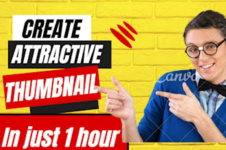 design an amazing and perfect youtube thumbnail