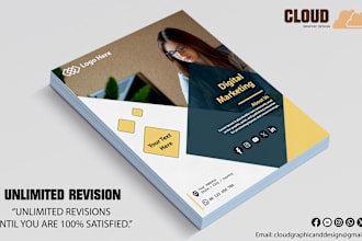 design flyers for yoga, business, corporate, event and food