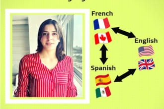 translate from spanish to french or english and viceversa