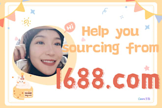 be sourcing agent ,search product in 1688 , do inspection