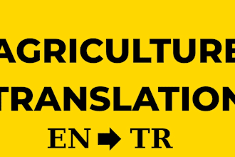 translate english to turkish for agriculture documents