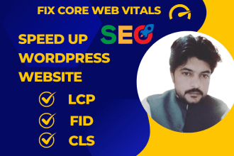 speed up wordpress website optimize and fix core web vitals issues cls, lcp, fid