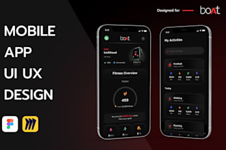 create UI UX for mobile app, ux writing and ux research