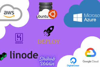 deploy project in aws, azure, gcp, linode,digitalocean, heroku, cpanel, any vps