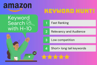 do keyword product research for description and PPC with h10