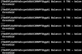 create trx auto sweeper bot for tron wallets using termux