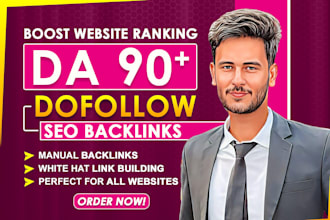 provides high authority da 90 plus SEO dofollow backlinks