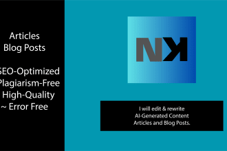 edit and rewrite ai generated articles and blog posts