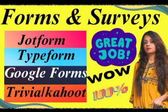create jotform, typeform, cognito form, question pro,qform online forms,formello