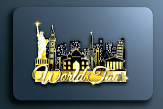 do unique professional 3d business logo design