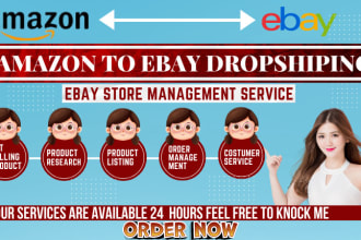 be your ebay or amazon dropshipping store manager virtual assistant
