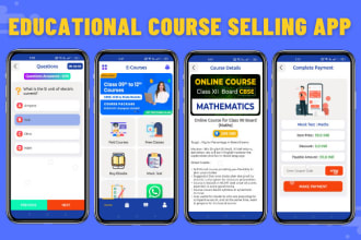 create online courses selling app