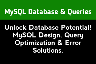design mysql database and solve sql queries