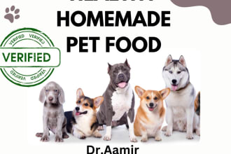 formulate homemade pet food for dogs and cats