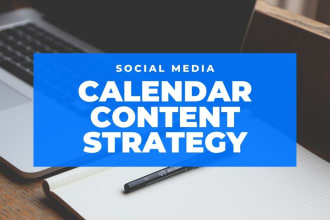 social media calendars and content strategies