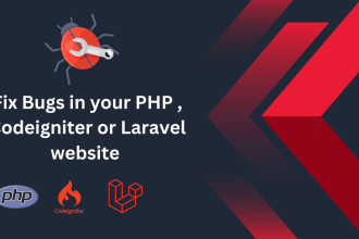fix bugs in your PHP , codeigniter or laravel website