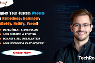 deploy your react js site on your netlify, godaddy, vercel, hostinger, account