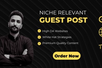 secure high authority SEO backlinks with guest posts on high da DR websites