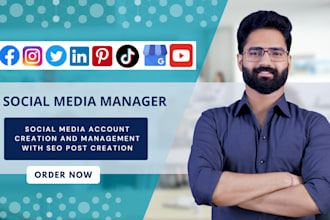 be your social media manager and content creator