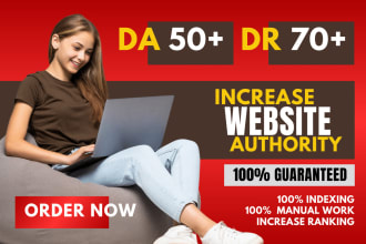 increase domain rating domain authority moz da ahrefs dr majestic trust flow tf